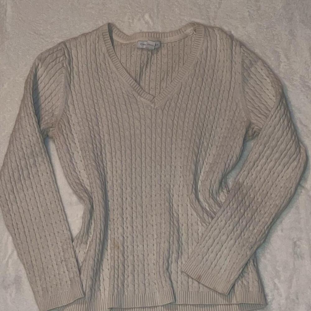 White charter club v neck